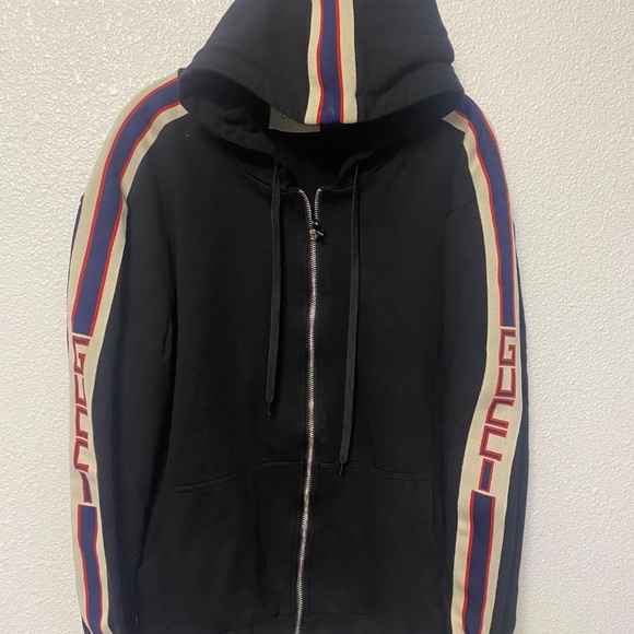 Black And Red Gucci Hoodie Sz M - Picture 3 of 9